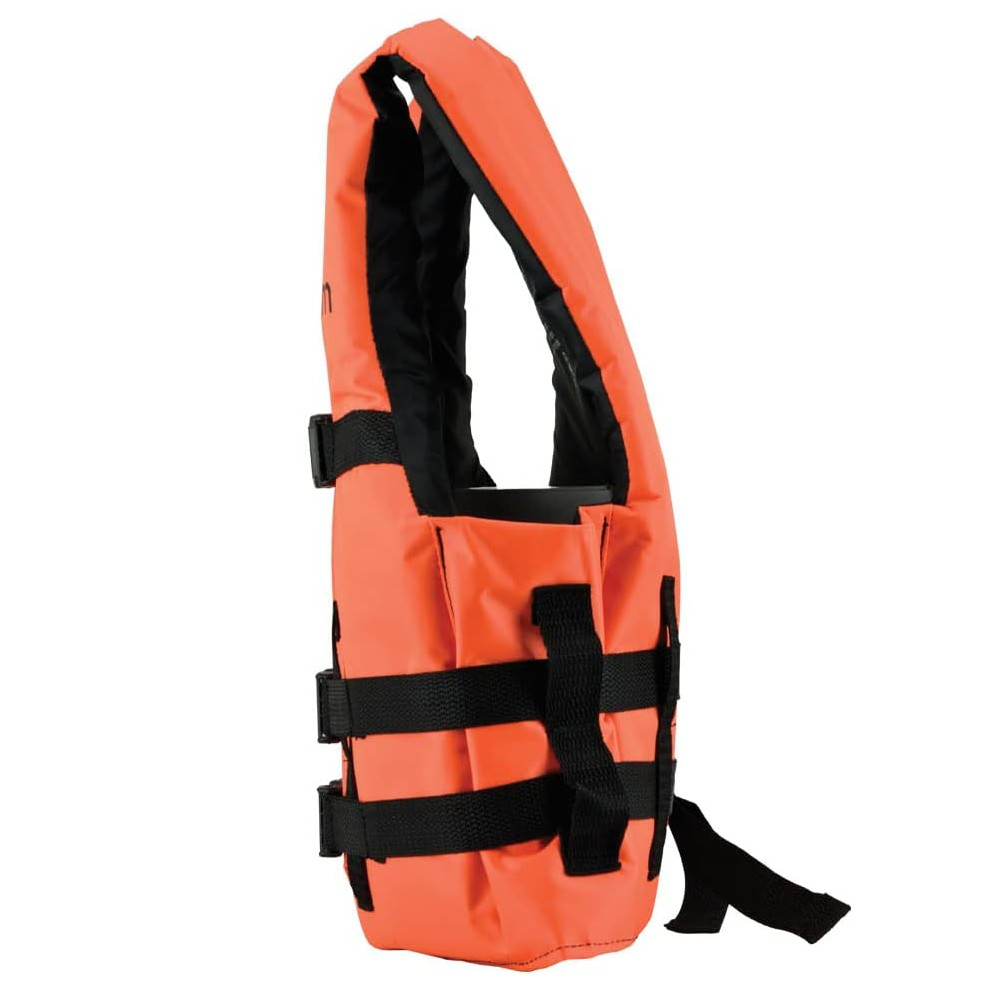 Chaleco Salvavidas Tipo III Resistente Al Sol y Al Agua De Mar para Niños y Adultos con Hebillas De Plasticos De Alto Impacto Flotadores Unisex Nylon 100% Color naranja, Talla 812, Soporta 45 kg