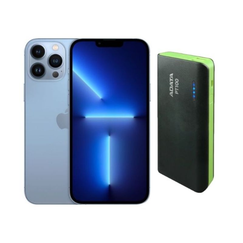 iPhone 13 Pro Max 128GB Azul Reacondicionado Grado A + Power Bank 10,000mah