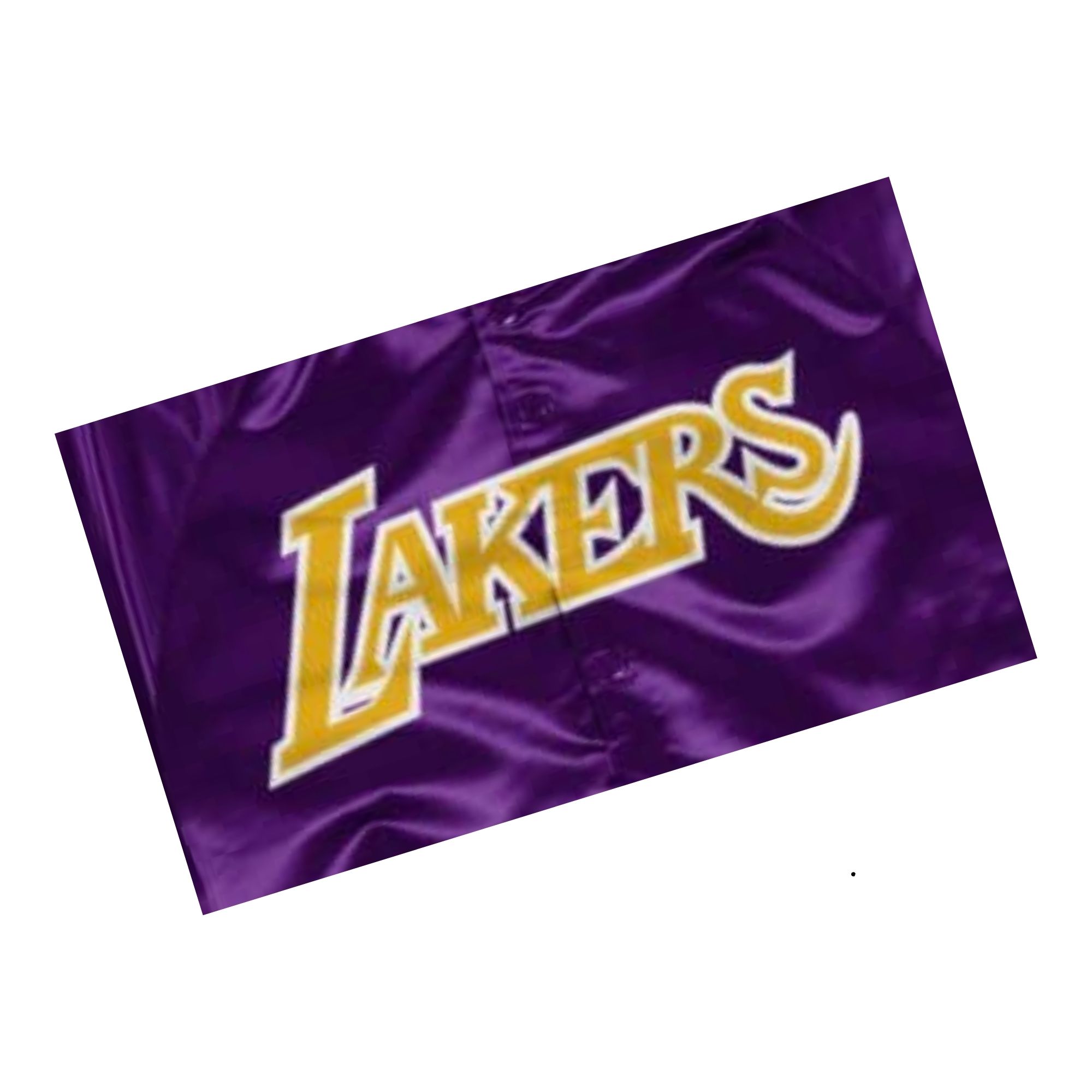 Chamarra Mitchell & Ness Los Ángeles Lakers NBA Satín Morado con Amarillo Hombre Original STJKMG18013