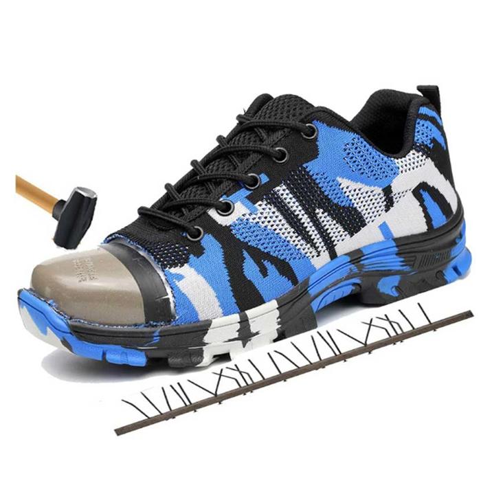 zapatos de seguridad tipo EVA azul resistente al aceite y suela de goma con  punta compuesta de deporte