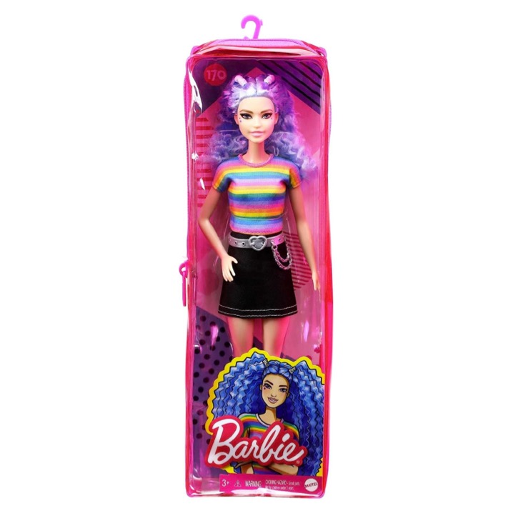 BARBIE FASHIONISTA MUÑECA CABELLO AZUL 170