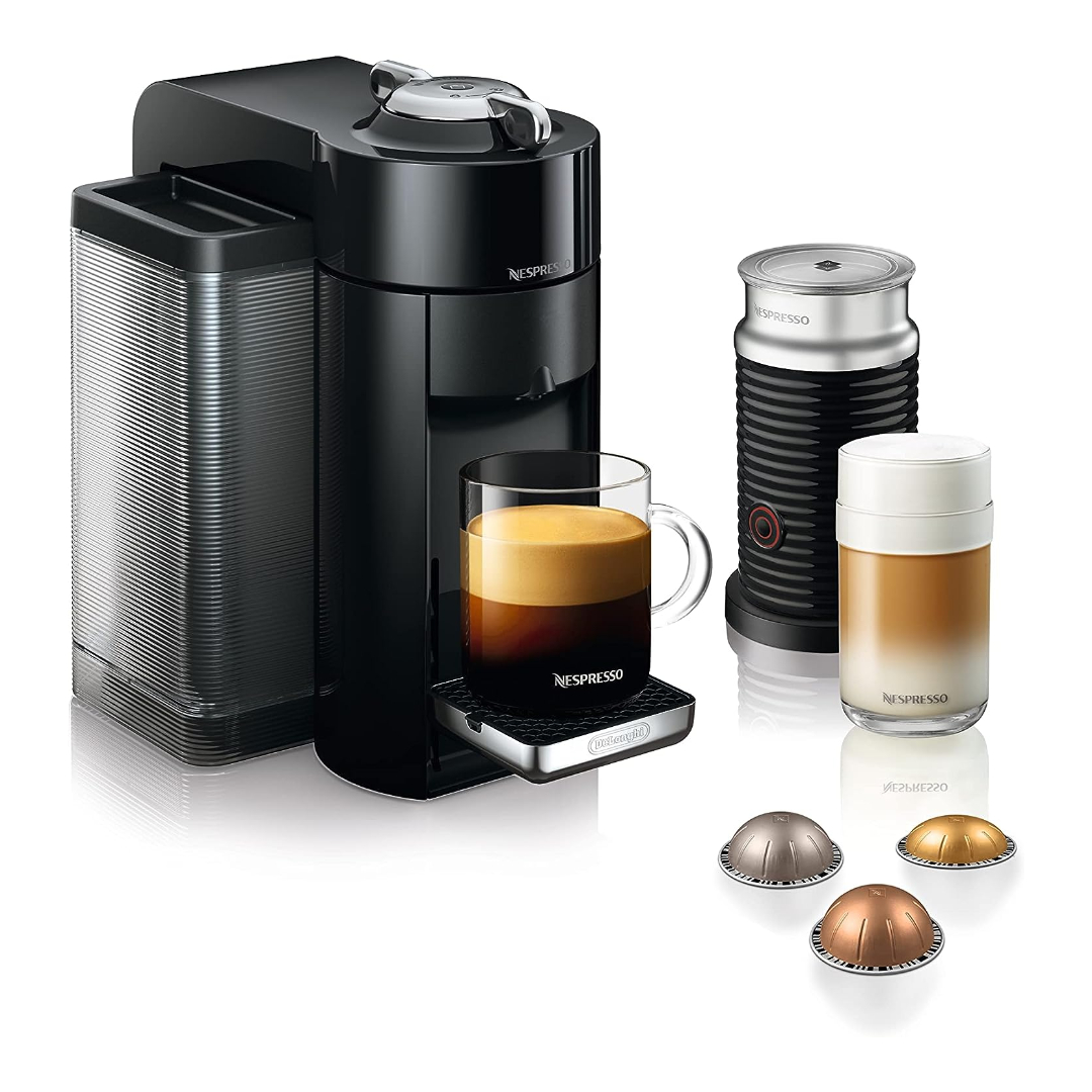 Cafetera Nespresso Vertuo Y Aeroccino 3 Reacondicionado Grado A 