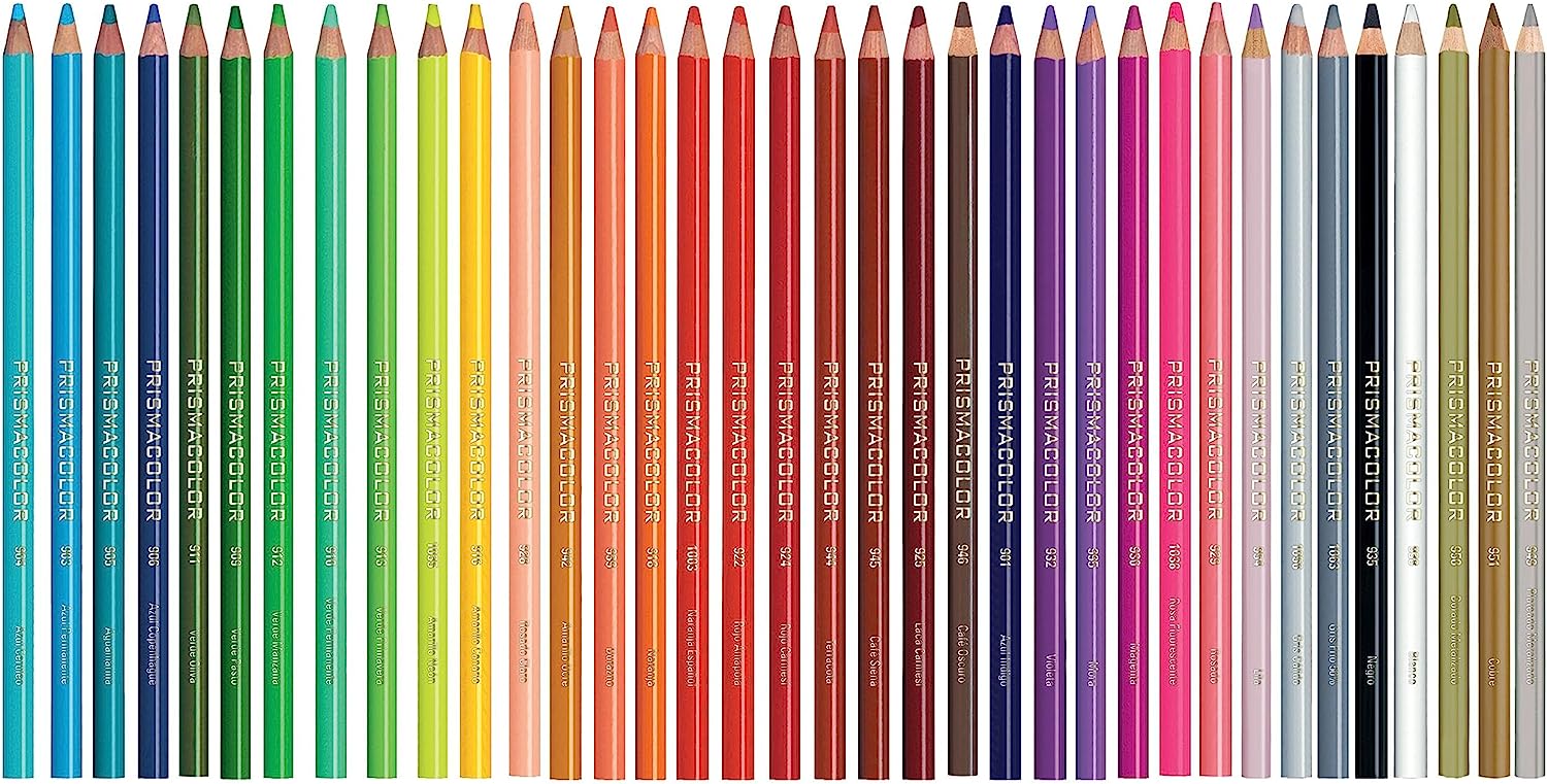 Lápices de Colores Prismacolor Junior, Colores brillantes 4,0 mm, Set completo de 90 Piezas