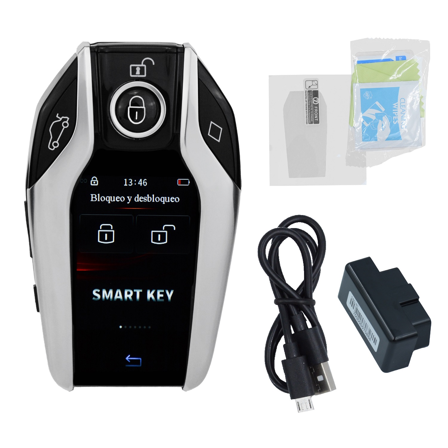 Llave Inteligente LCD Recargable Automóvil 