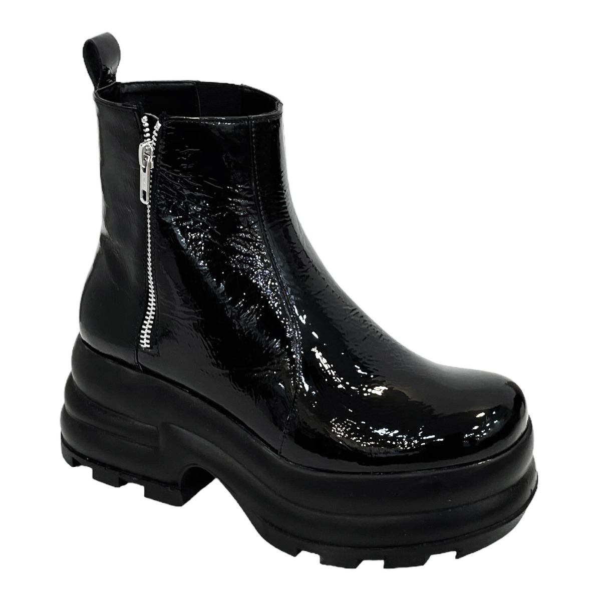 Botines Plataforma Vicenza | Piel Charol | Suela Ligera.