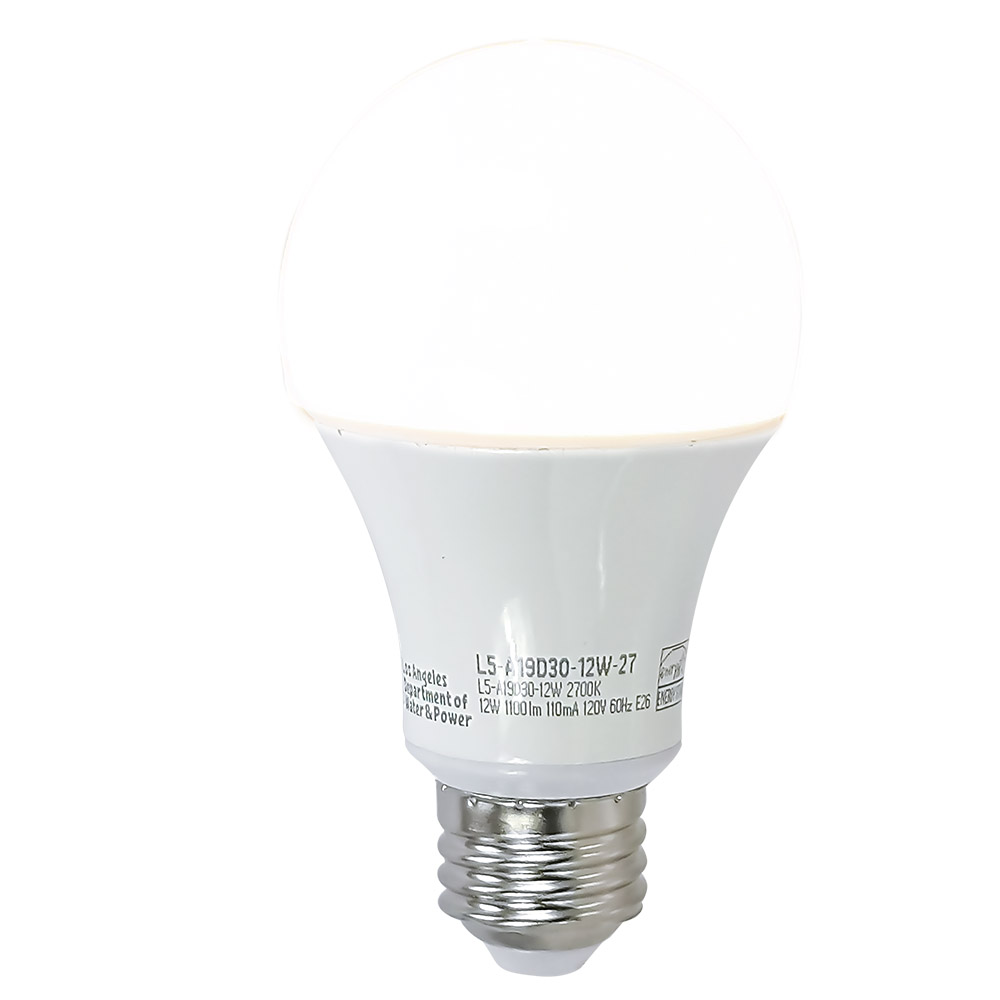 Foco LED Dimmable de Ceramica Caja con 12 Piezas de 12 Watts con 25,000 horas de Vida Util y Ahorro de Energia Energy Star Master L5-A19D30-12W-27-12