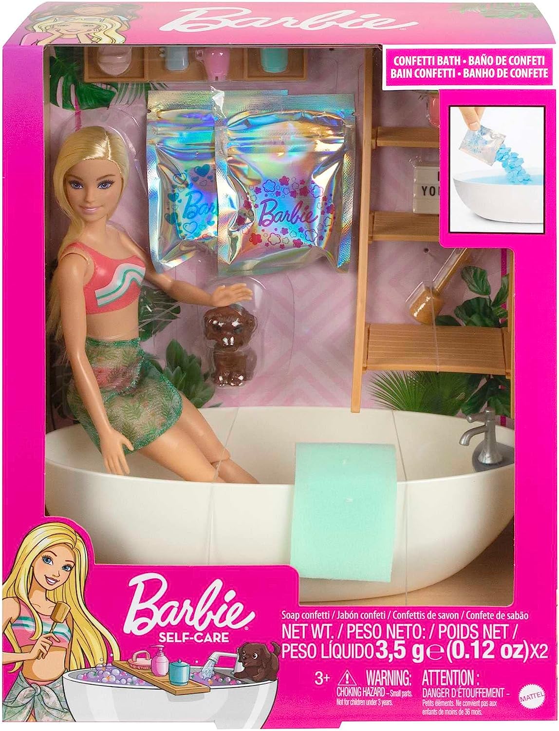 Barbie Fashion & Beauty Baño de Burbujas con confeti