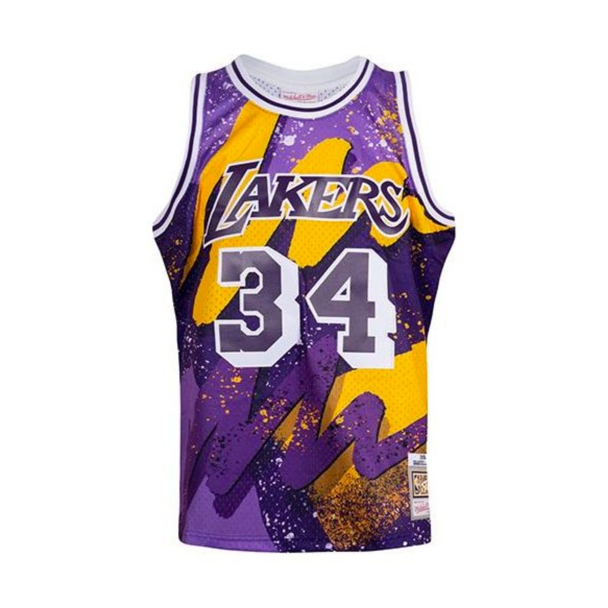 Jersey Mitchell & Ness Shaquille O´Neal Lakers NBA Basquetbol Morado Hombre Original LAL96SONDKPR