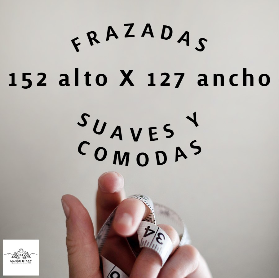 Frazada/ Manta 100% Algodón Rayada Gris y Blanco - Manor Ridge