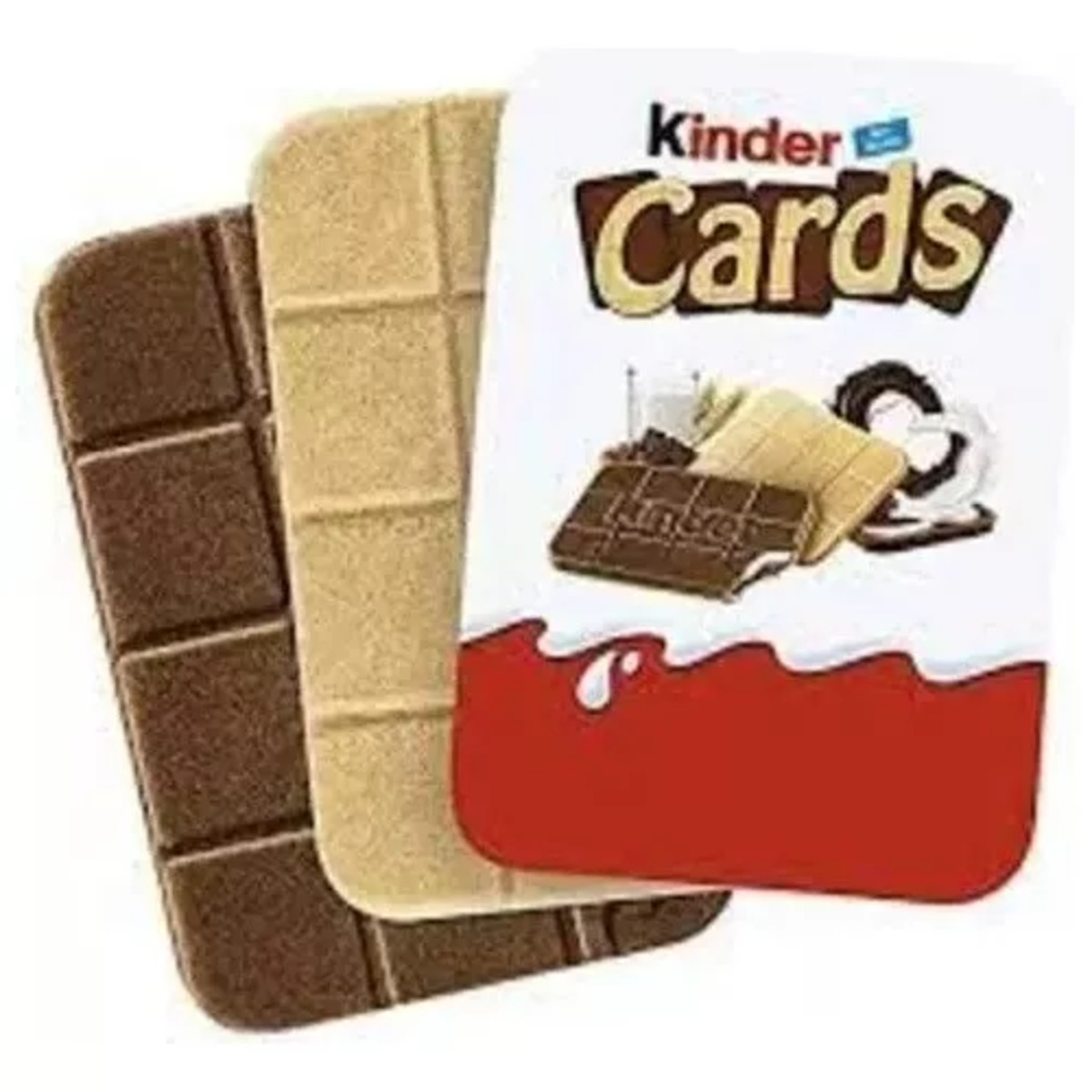 Ferrero Kinder Cards 128g 5 Bolsitas Con 2pzas C/u 3 Cajas