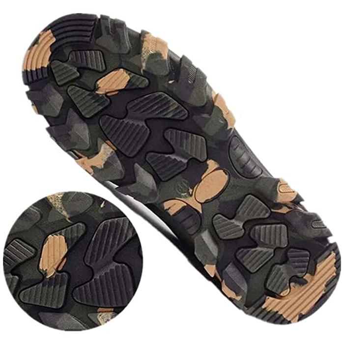Tenis Botas de Seguridad MXKAC-013 Talla 14US, 29MX, 48EUR, Verde/Negro, Plantilla Kevlar, Suela EVA, Punta de Acero, Agujetas, Ligero, Transpirable.
