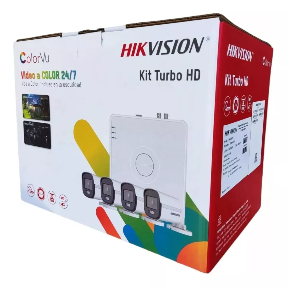 Kit Hikvisión Color VU 4 Cámaras - Tecnología y Computación