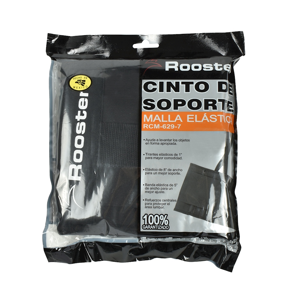 Faja de soporte lumbar Rooster talla M