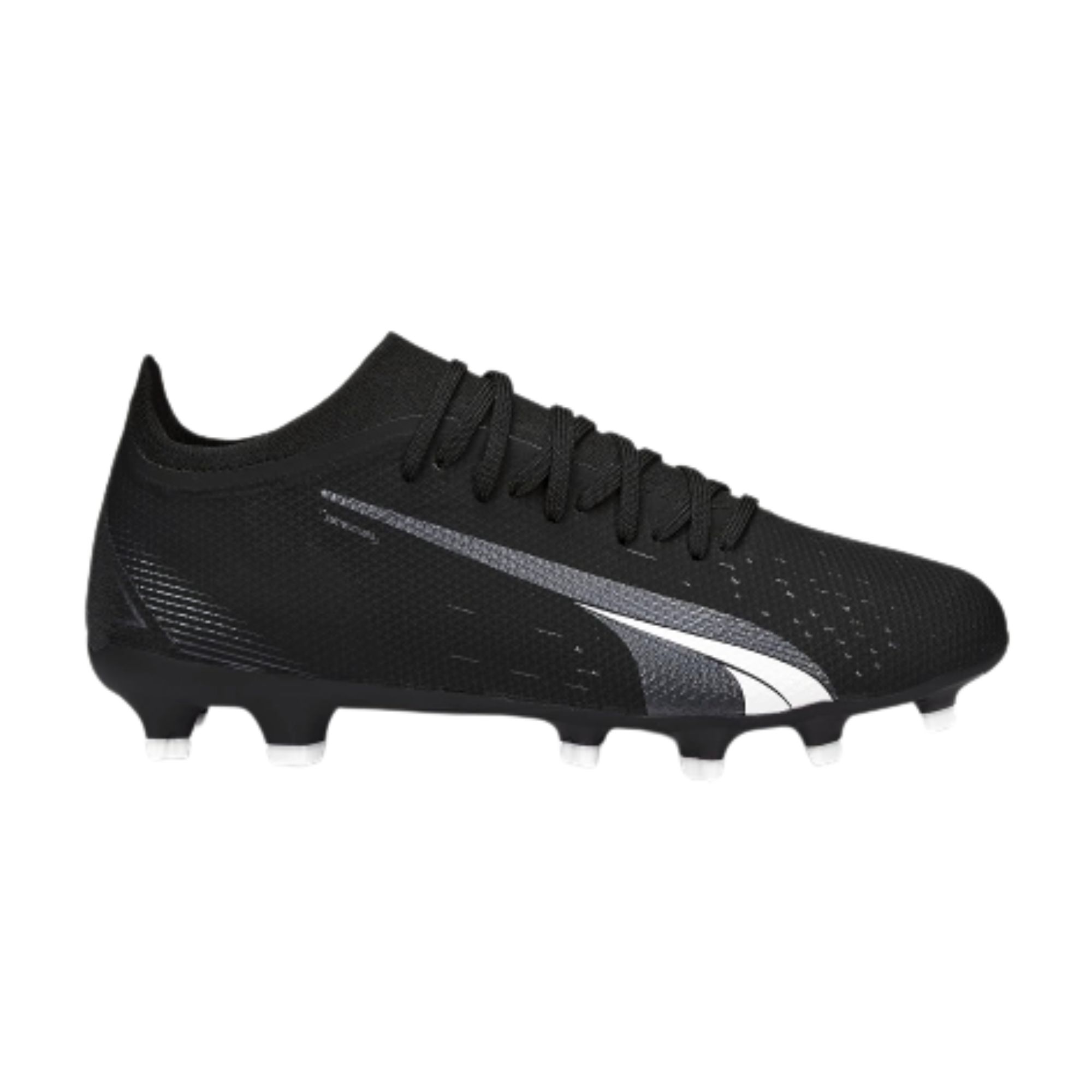 Tacos Tachones Puma Ultra Match FG AG Negro con Blanco Hombre