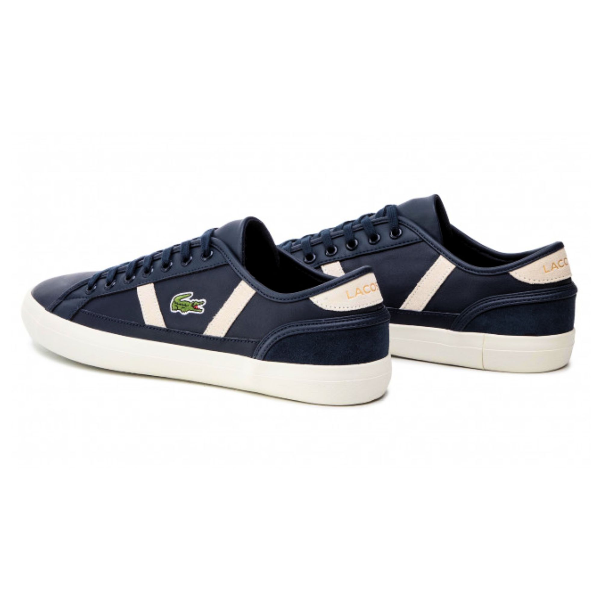 Tenis Lacoste Sideline 119 LTH Azul Marino con Blanco Hombre Originales 7-37CMA0068J18