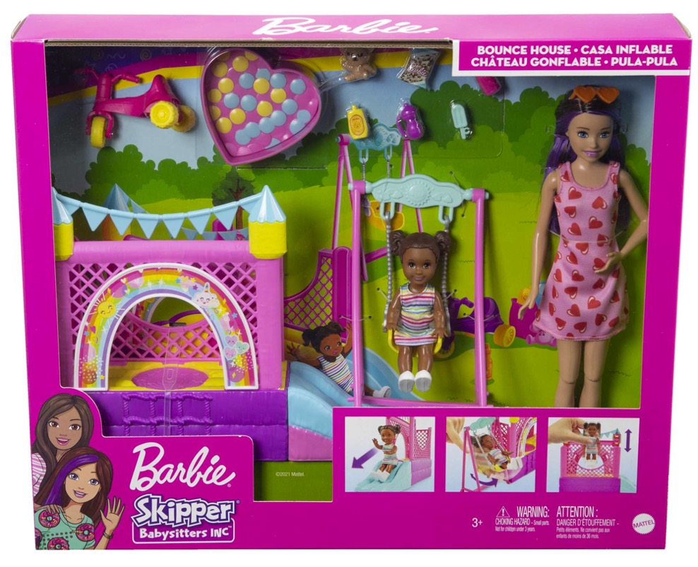  Barbie Muñeca Skipper PARQUE DE JUEGOS INFLABLE
