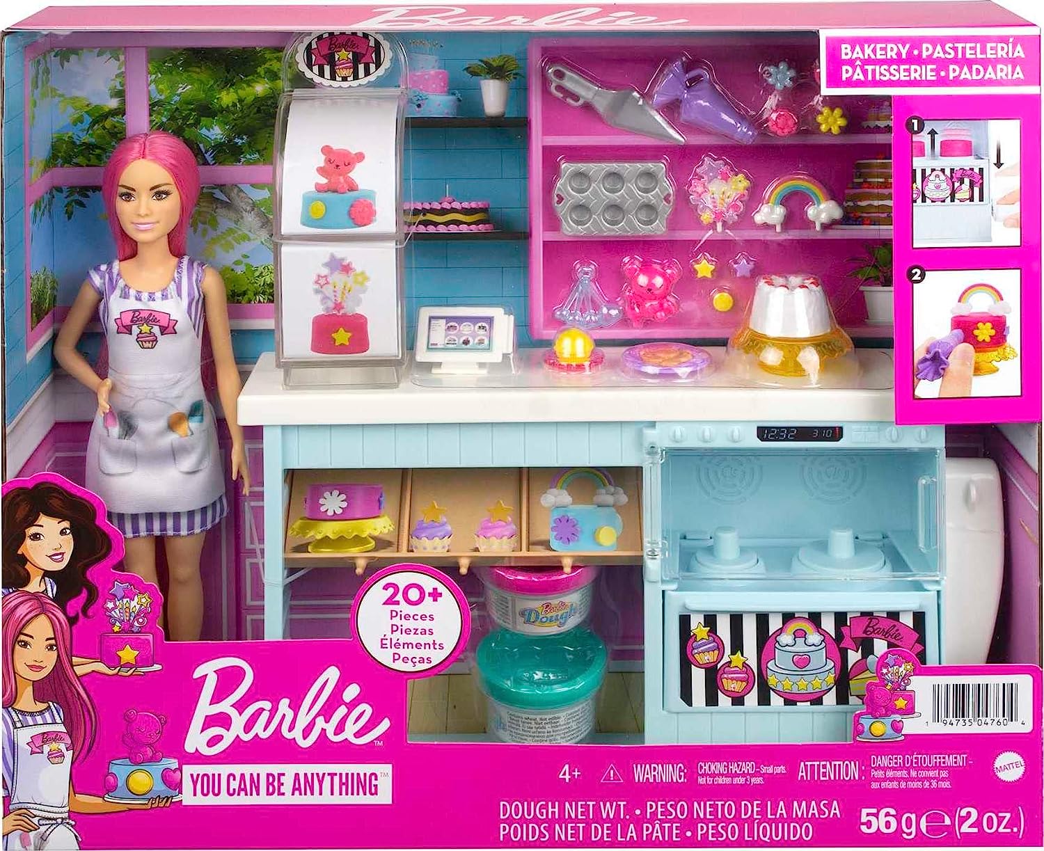 Barbie Profesiones Set de Juego Repostería para Decorar