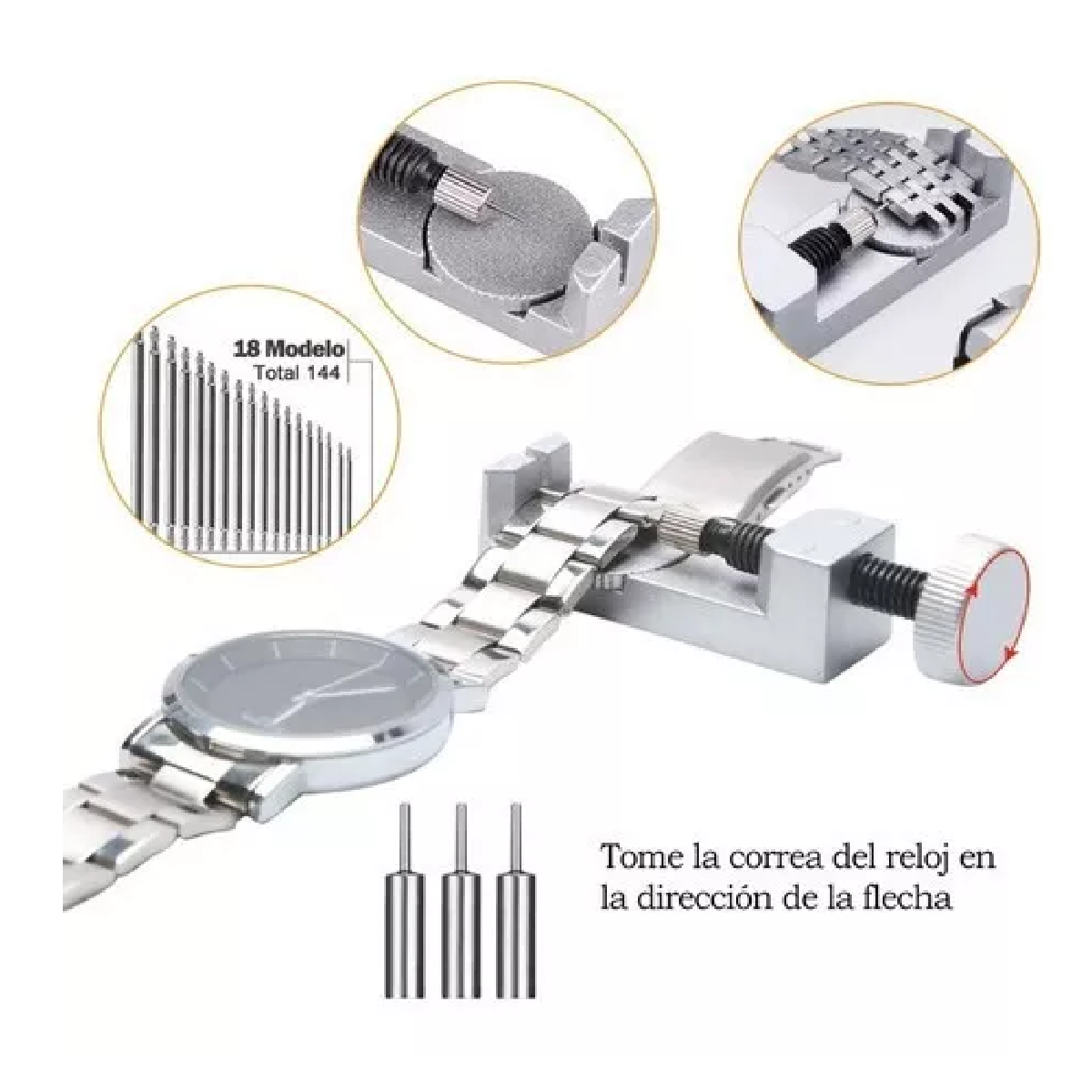 Juego Reparación Herramienta Relojero 185 Piezas