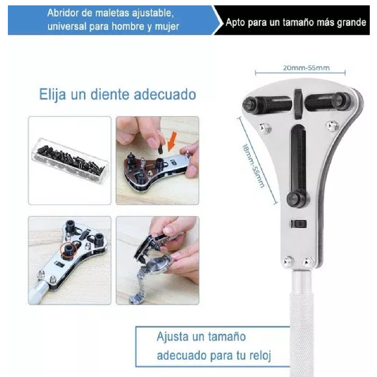 Juego Reparación Herramienta Relojero 185 Piezas