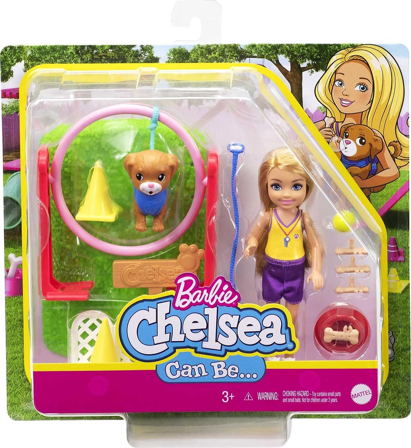 Barbie Mundo de Chelsea Entrenadora DE PERRITOS