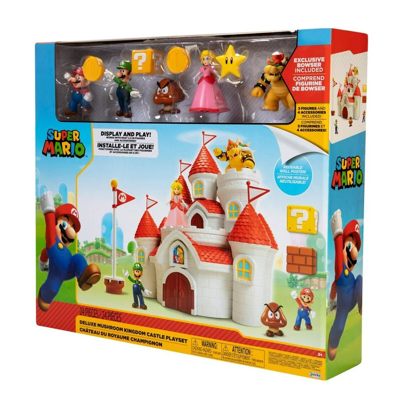 Super Mario Bros Castillo Mushroom Kingdom Deluxe Nintendo