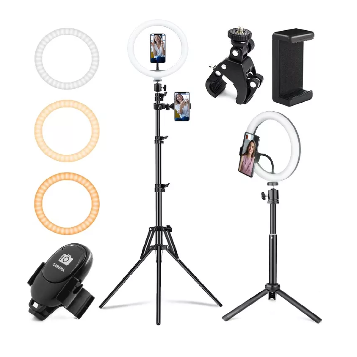 Aro De Luz Maquillaje Led Con Remoto Tripie Foto Video