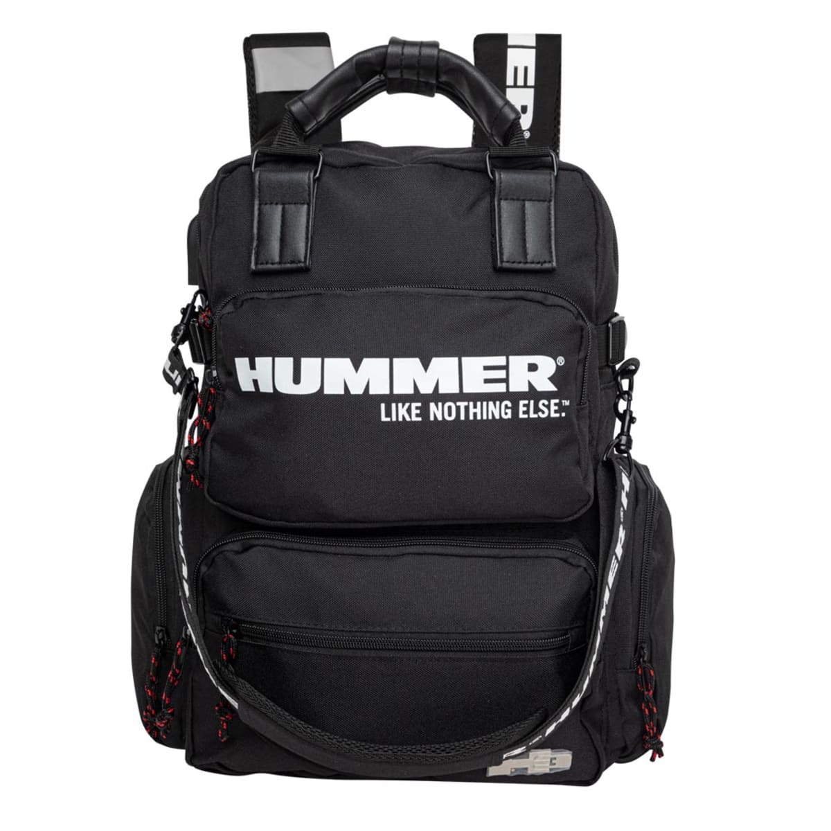 Mochila backpack color negro marca Hummer para hombre, mod. 1040978