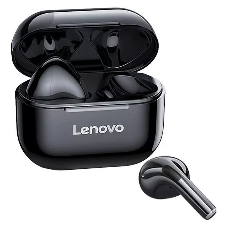 Audífonos Inalámbricos Lenovo Lp40 Con Bluetooth, Negro