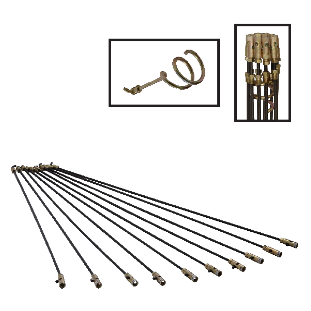 Destapacaños Manual De Varillas Aceradas Para Tubería Simple y efectiva para desbloquear obstrucciones Para Destapar Cañería De Lavabos, Fregaderos, Vertederos, Duchas Y Bañeras, 1/4", 6.35 mm