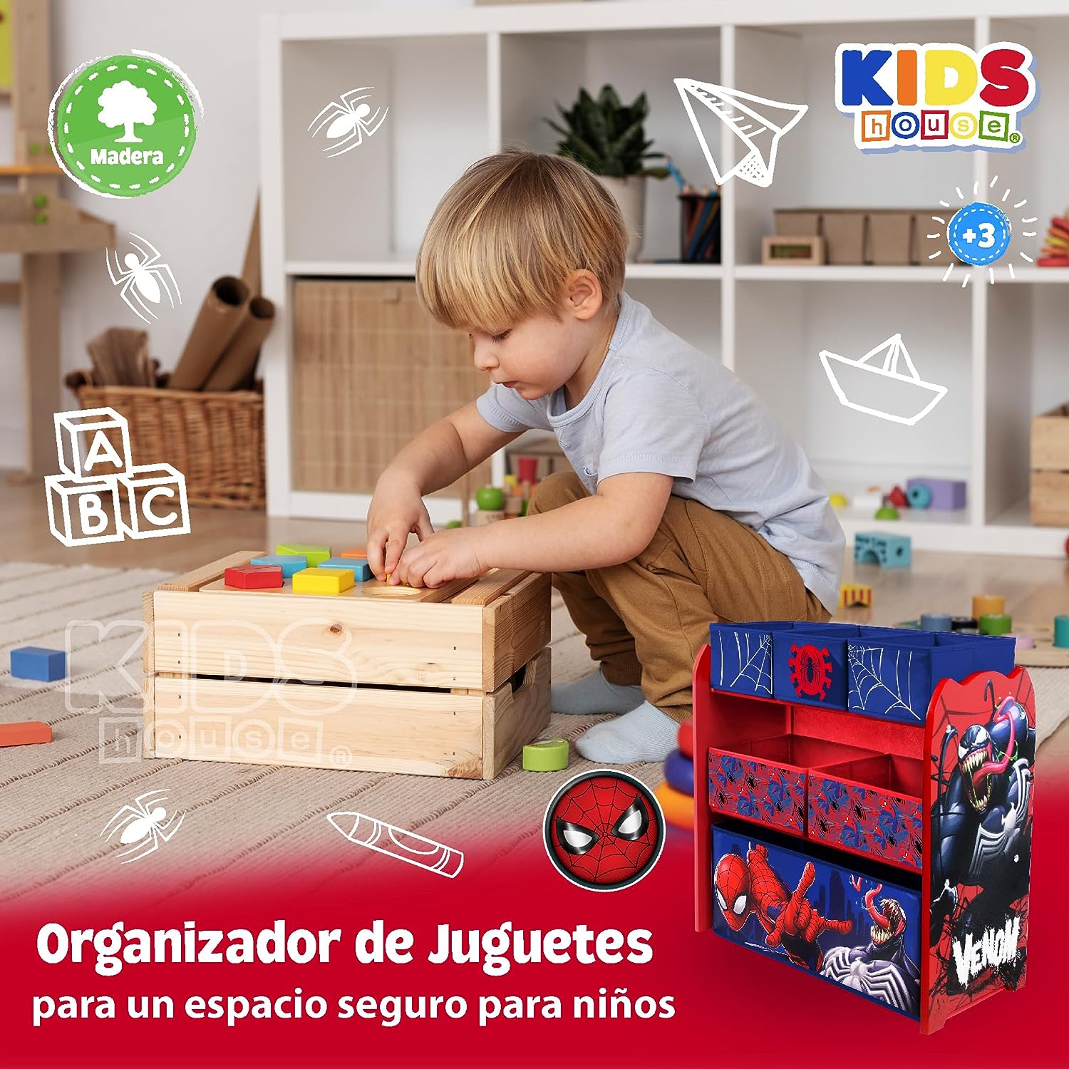 Organizador para Juguetes Kids House Spider Man