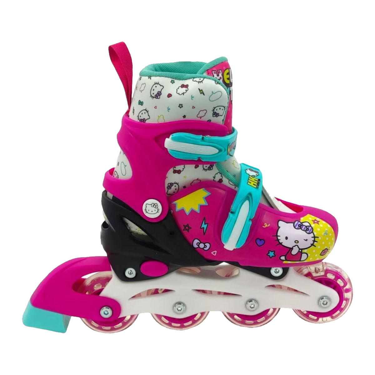 Patines para niños en Linea Hello Kitty 19 a 21 cm Rosa/Blanco