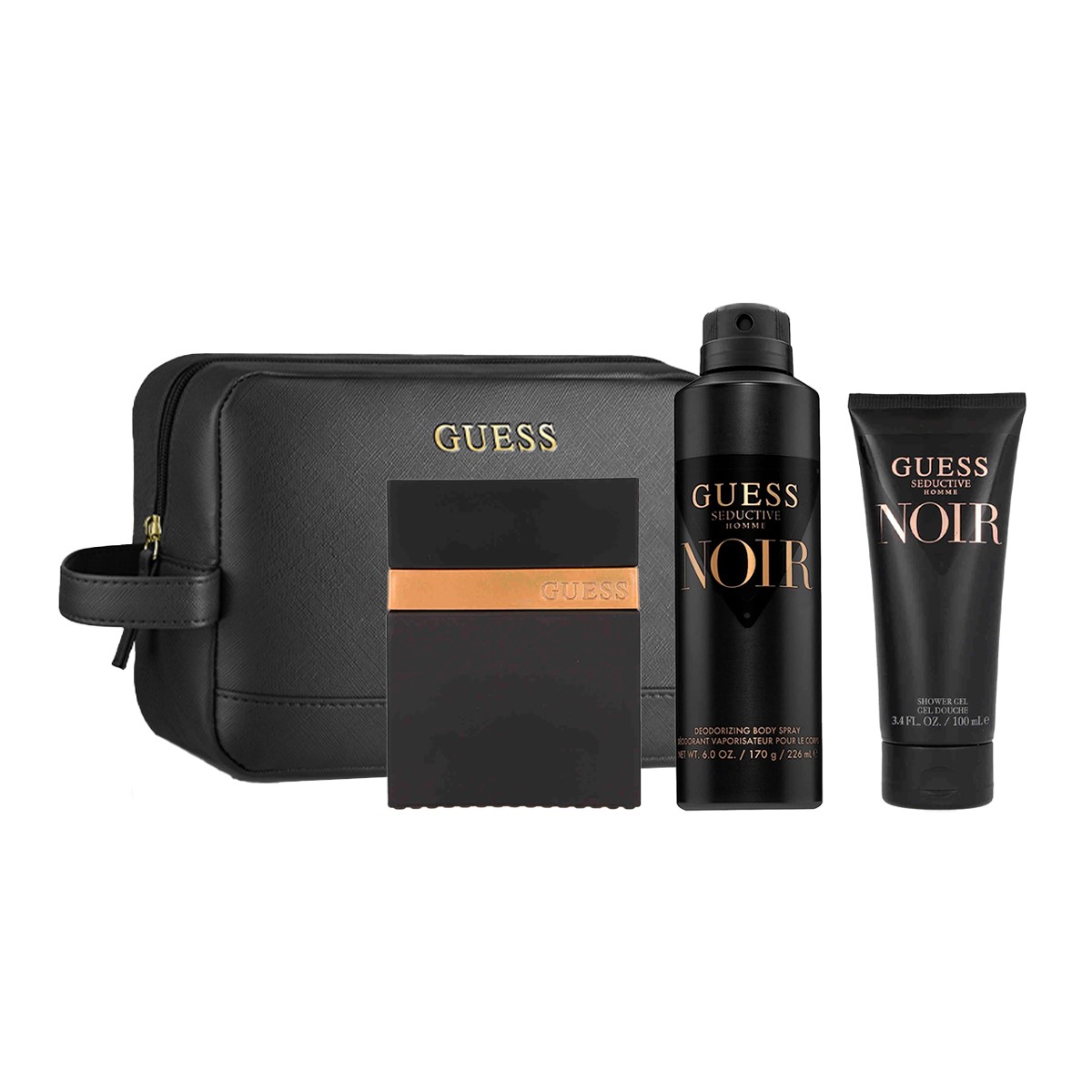 Estuche Guess Seductive Noir 4 pzs Hombre