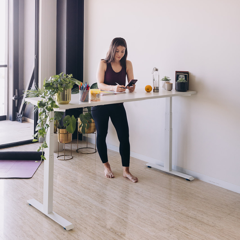 Escritorio de Altura Ajustable Eléctrico Versión Premium / Tablero 150x75 cm