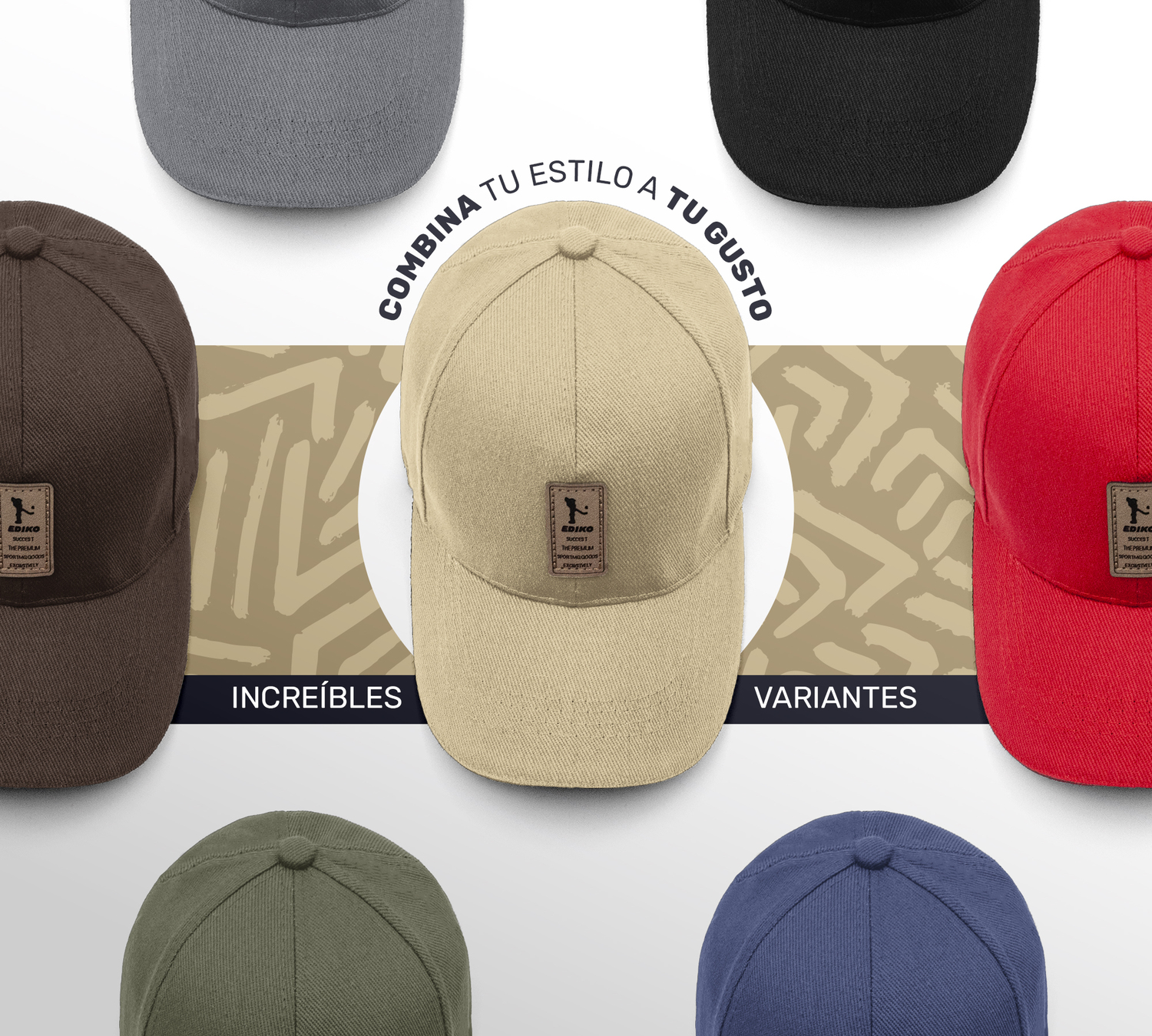 Gorra de Beisbol Gorra de Hombre Mujer Cómoda y Ajustable