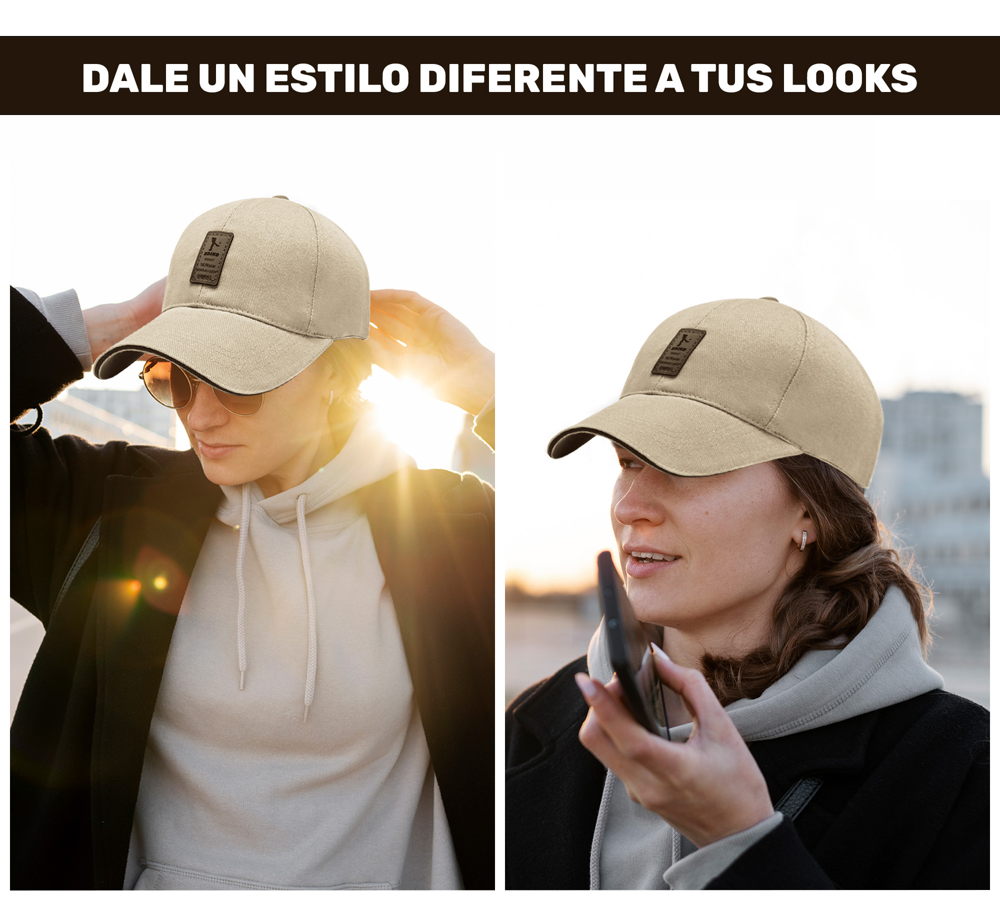 Gorra de Beisbol Gorra de Hombre Mujer Cómoda y Ajustable