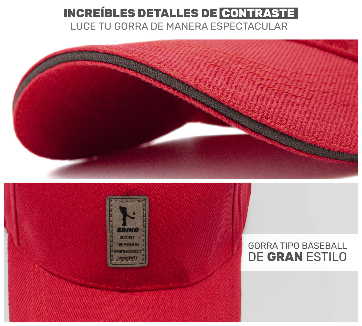  Gorra de Beisbol Gorra de Hombre Mujer Cómoda y Ajustable 