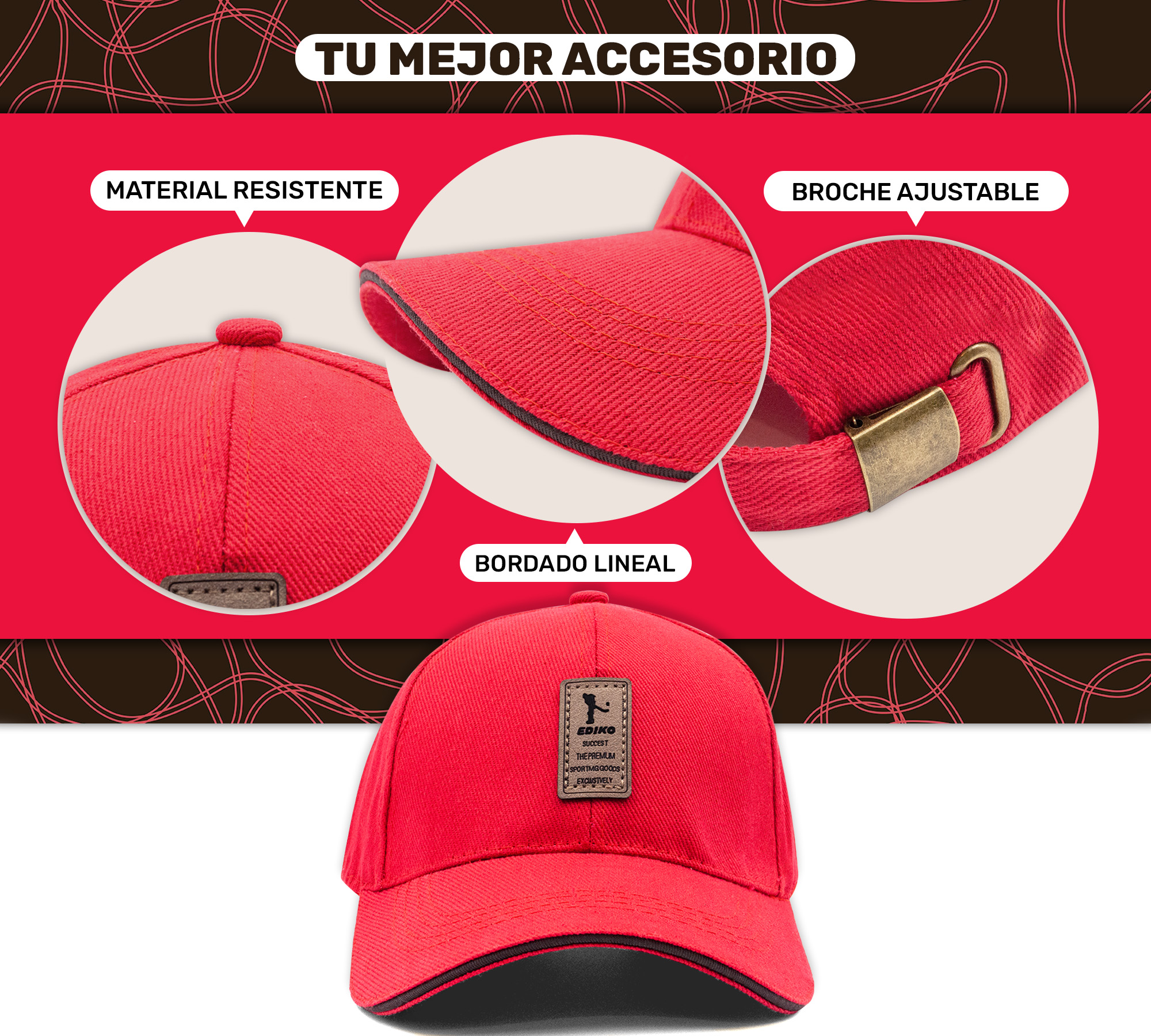  Gorra de Beisbol Gorra de Hombre Mujer Cómoda y Ajustable 