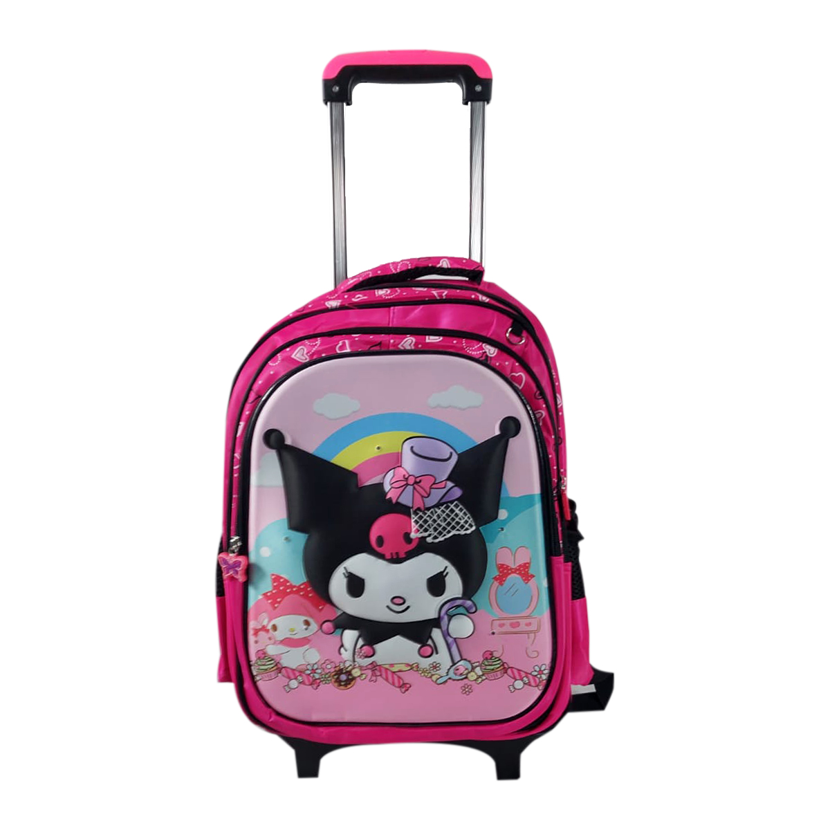 Kit Mochila Escolar De Llantas Infantil Con Luces Diseños