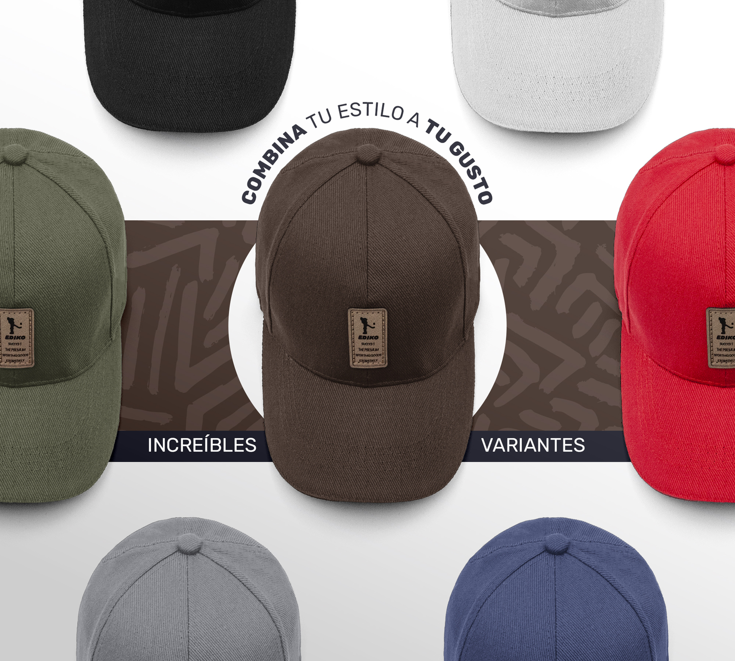 Gorra de Beisbol Gorra de Hombre Mujer Cómoda y Ajustable