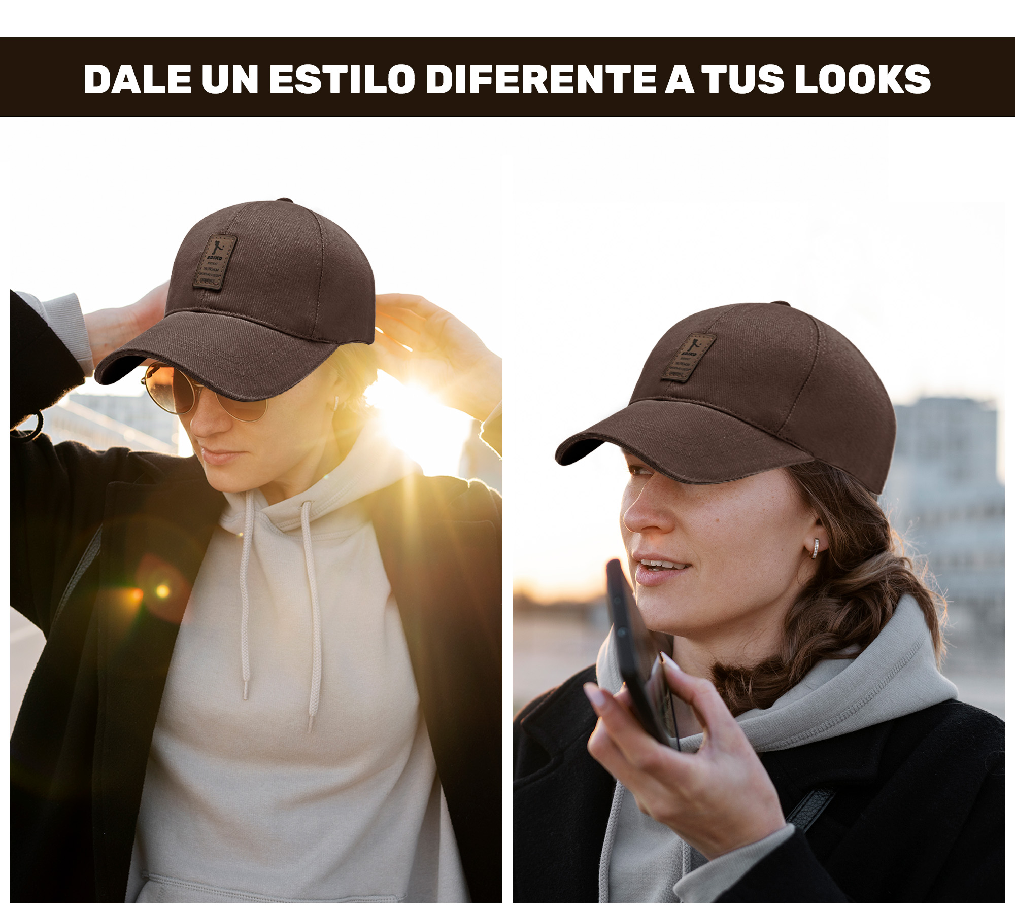 Gorra de Beisbol Gorra de Hombre Mujer Cómoda y Ajustable