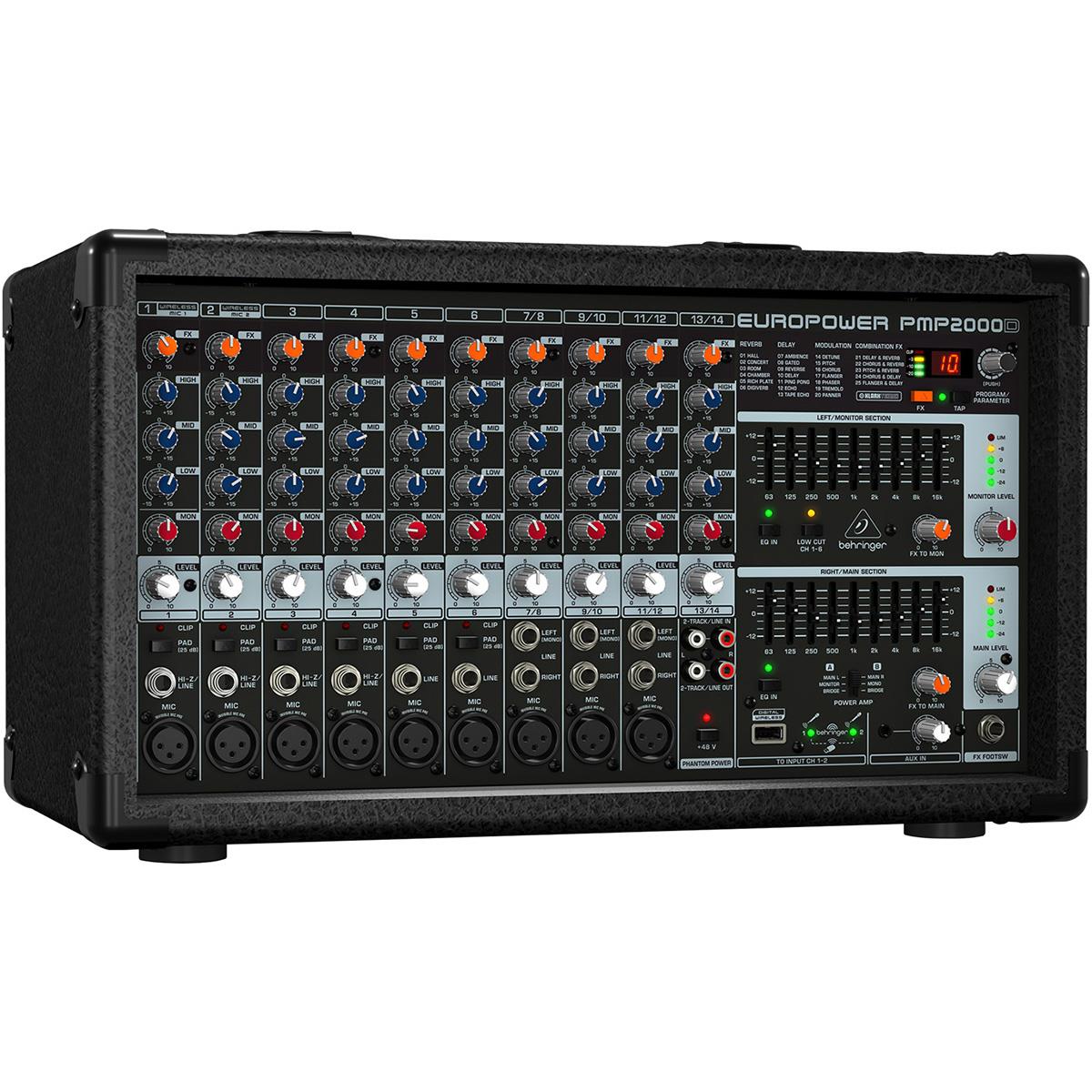Consola Mezcladora Behringer PMP2000D.