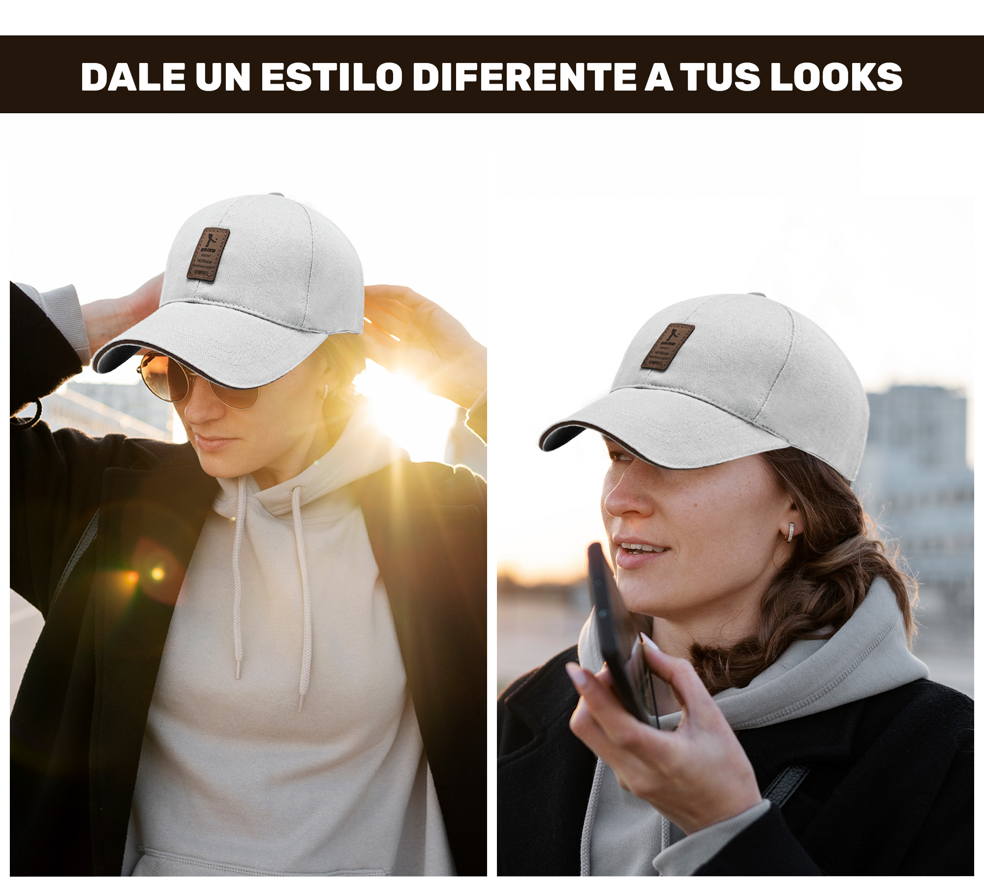 Gorra de Beisbol Gorra de Hombre Mujer Cómoda y Ajustable