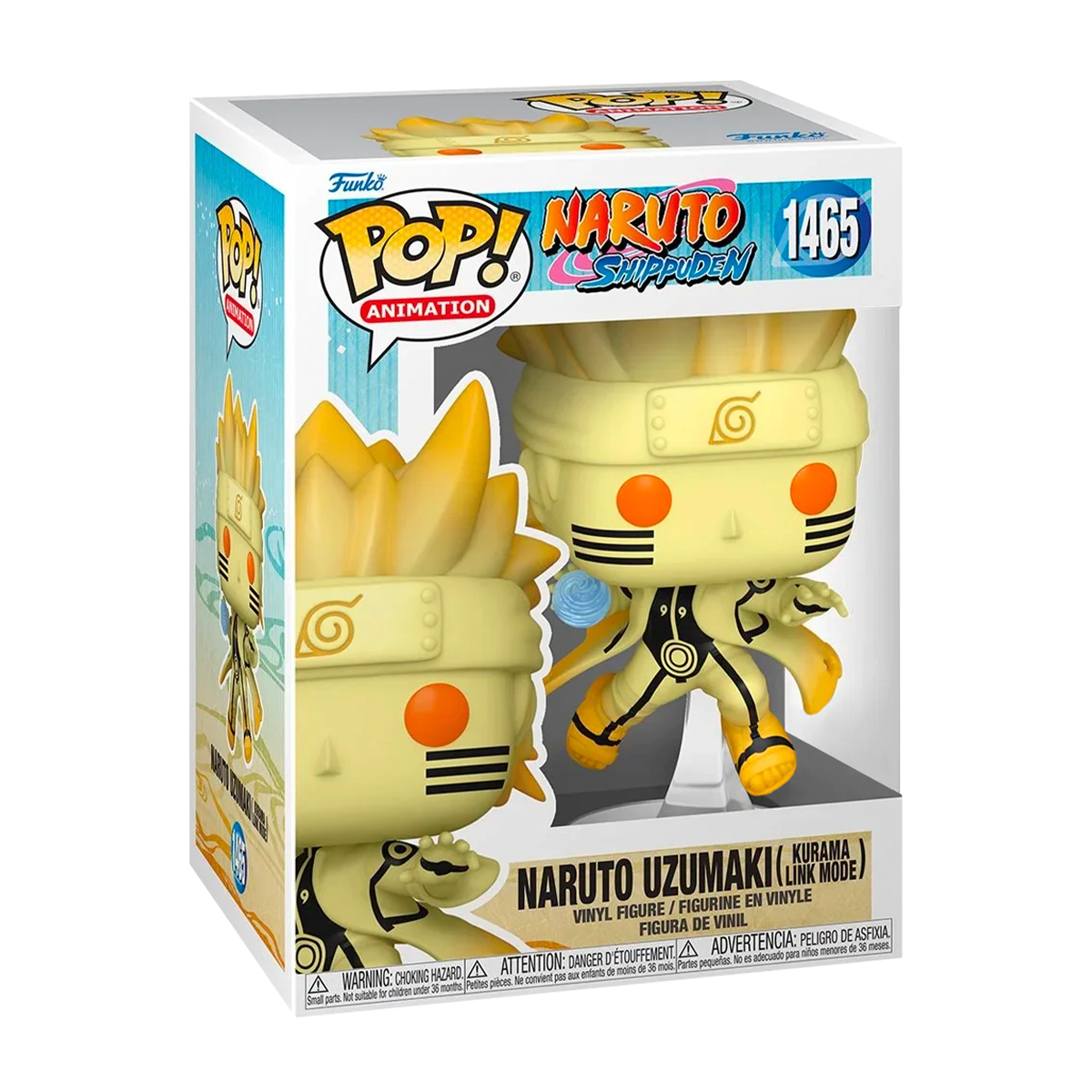 Funko Pop Naruto Uzumaki Modo Link Kurama #1465 Naruto Shippuden Fig Original