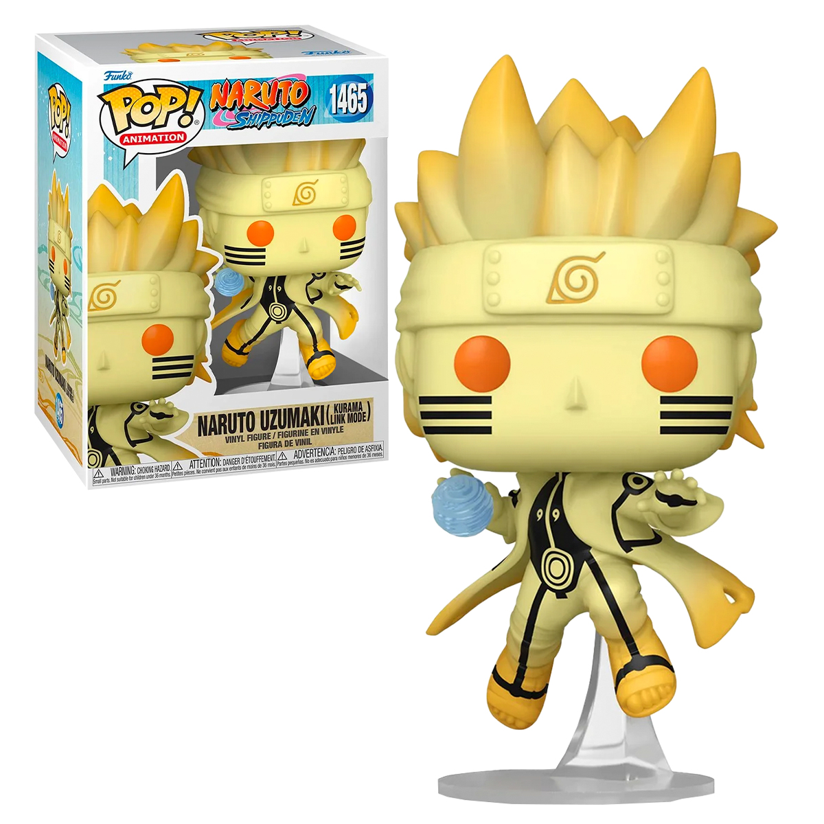 Funko Pop Naruto Uzumaki Modo Link Kurama #1465 Naruto Shippuden Fig Original