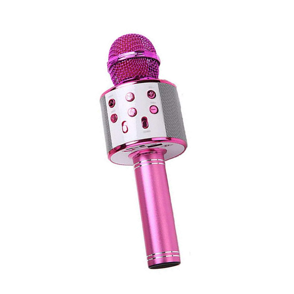 Microfono Color Rosa Micrófono con Bocina para Kareoke Color Rosa