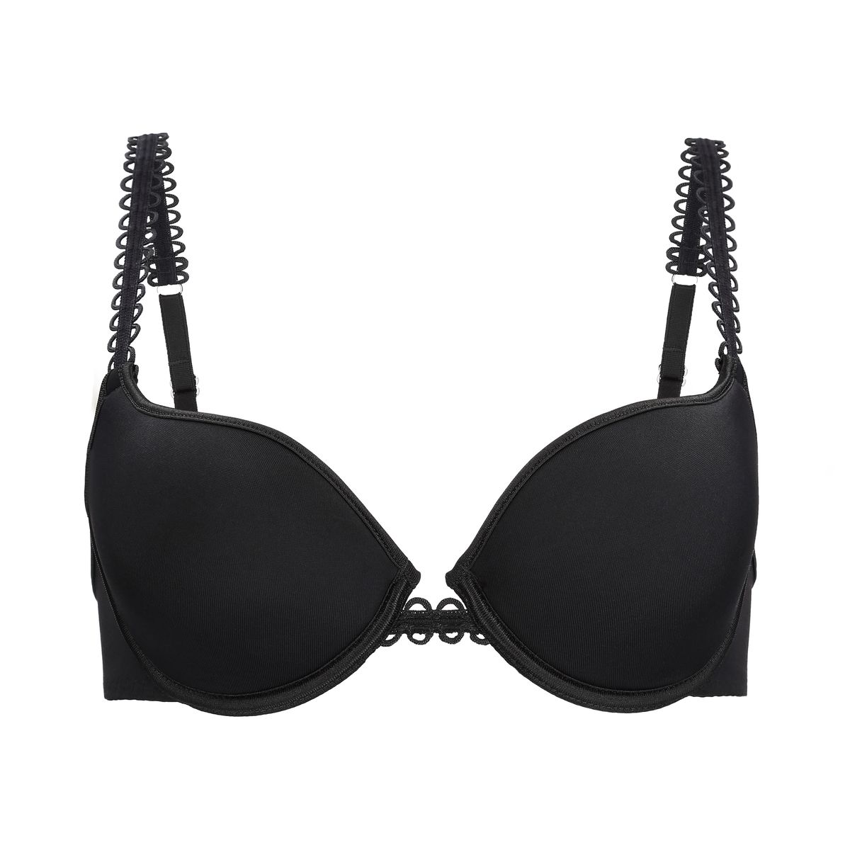 Bra preformado con varilla y elástico brodado.Tirantes ajustables para mejor soporte y comodidad. Marca: Odisea..