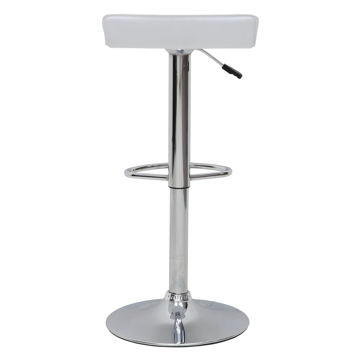 Set De 2 Bancos Alto Sam Ajustable para Barra Bar Blanco