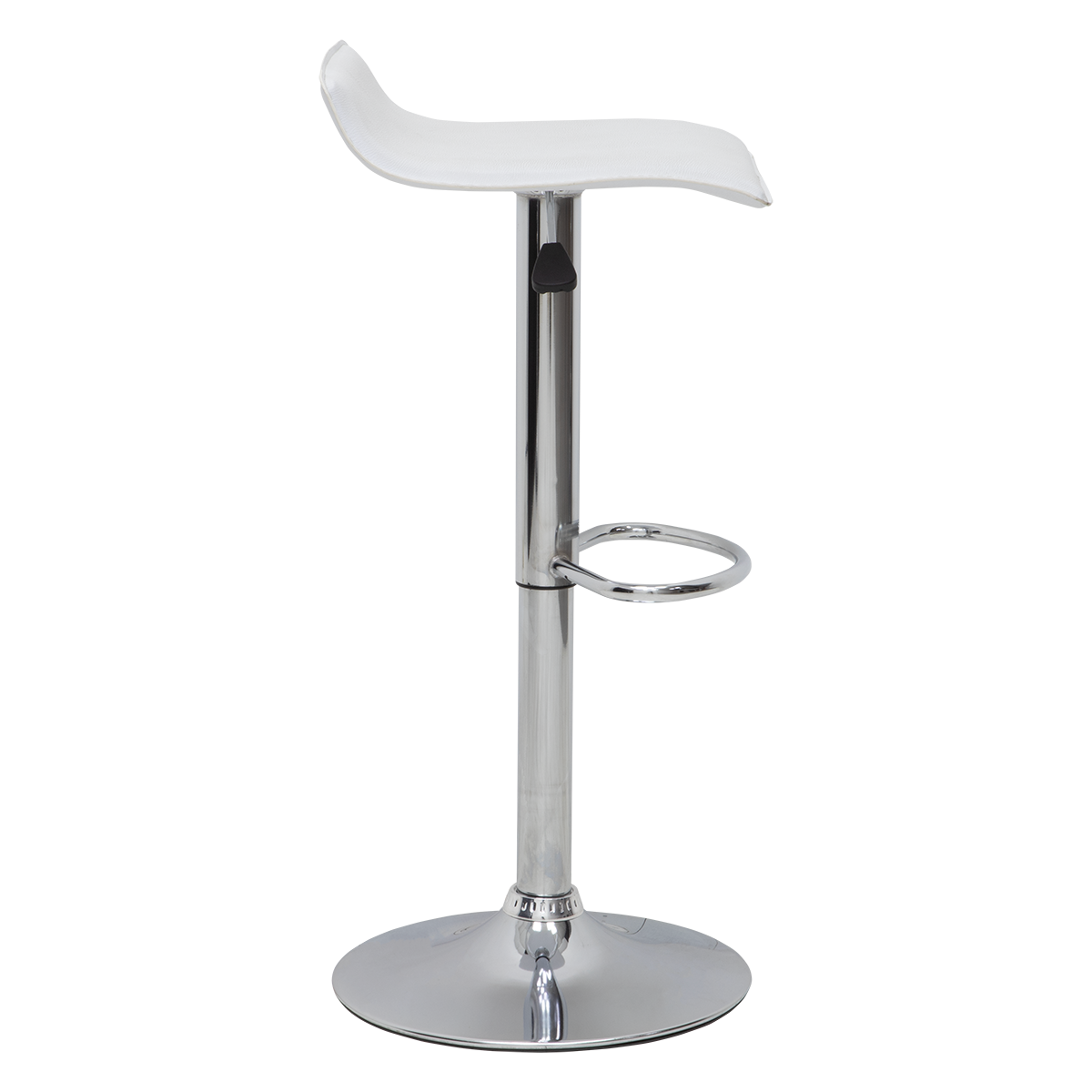 Set De 2 Bancos Alto Sam Ajustable para Barra Bar Blanco
