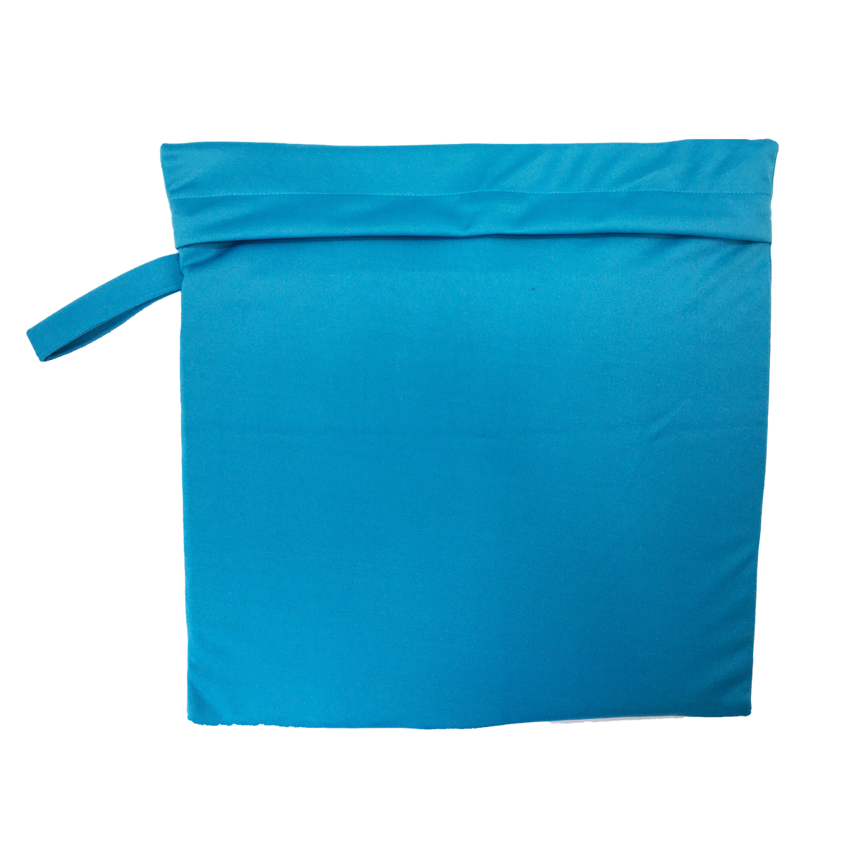 Bolsa impermeable de algodón revestido azul y turquesa para la