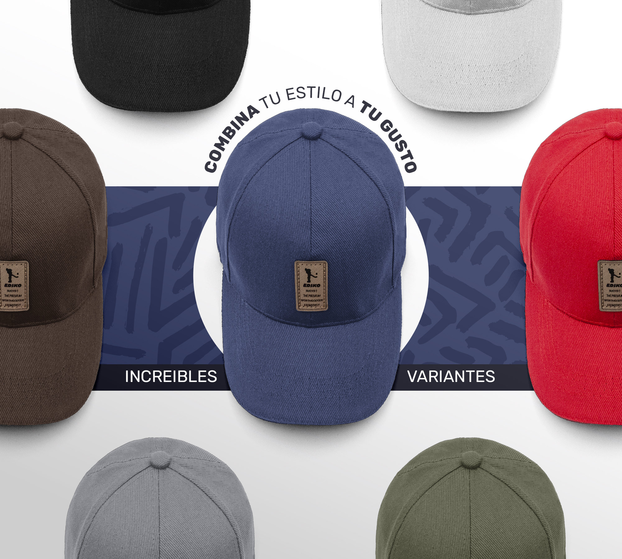 Gorra de Beisbol Gorra de Hombre Mujer Cómoda y Ajustable
